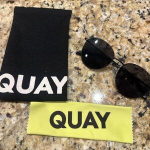 Quay Black Sunglasses with Case